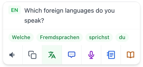 Translation popup
